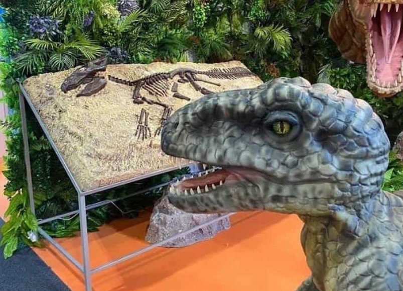 Кировские фигуры динозавров показали на выставке в Дубае