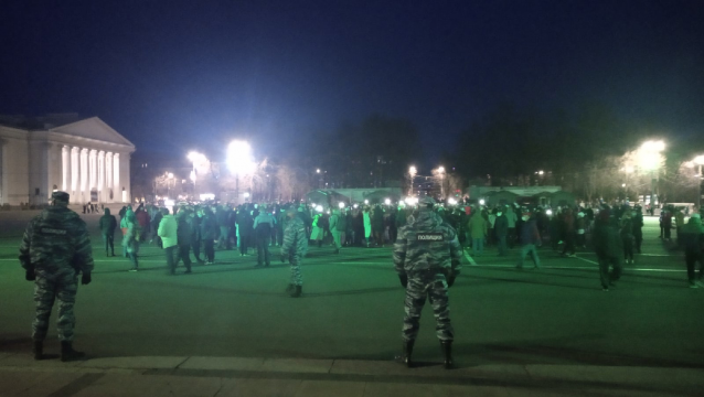 В Кирове прошел несанкционированный митинг за Навального