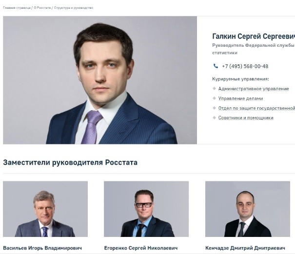 Экс-губернатор Васильев стал заместителем руководителя Росстата