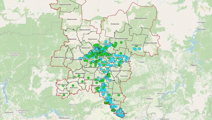 В Кировской области создана интерактивная карта газификации