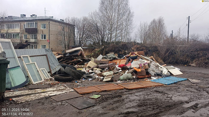 Региональный оператор оперативно устранил свалку в Кумёнах
