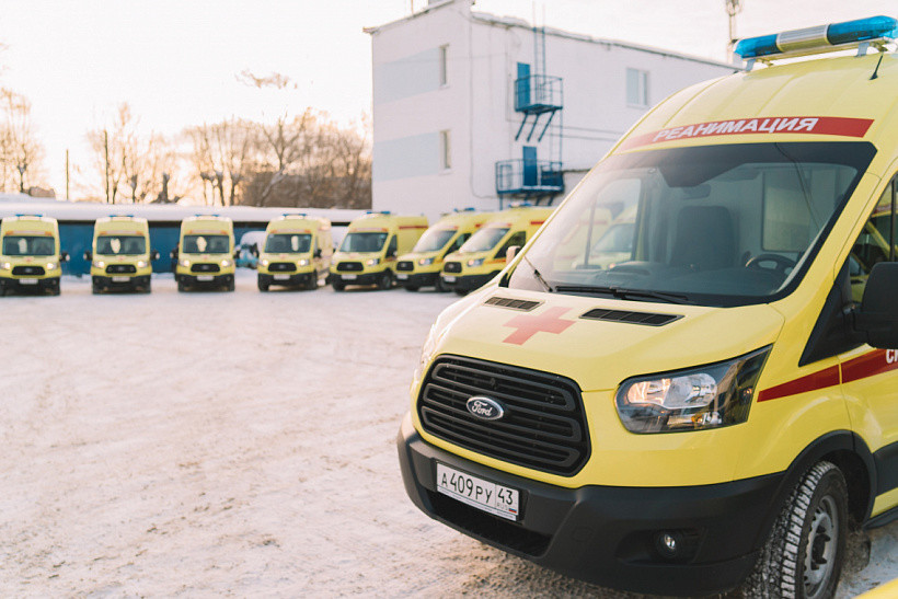 20 новых машин скорой помощи поступили в Кировскую область