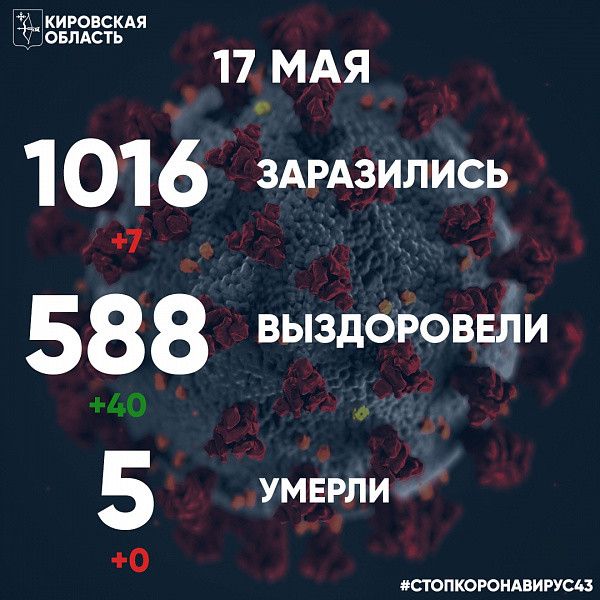 За сутки коронавирус в Кировской области нашли только у 7 человек 