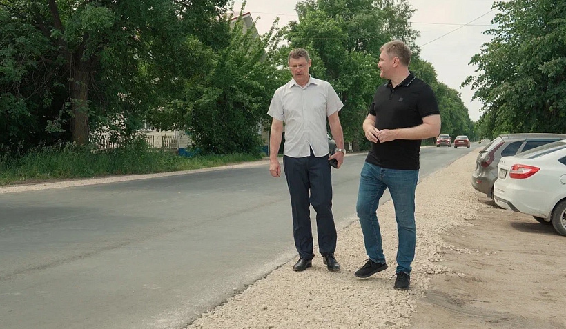 В Советске досрочно завершили ремонт улицы Кирова: объект проинспектировал Андрей Березин