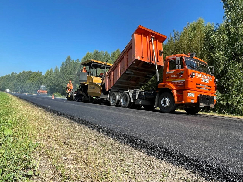 В Кировской области идет ремонт дороги Криуша - Советск - Лебяжье - Вершинята