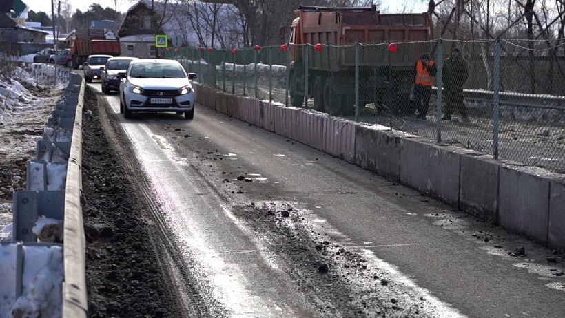 На мосту в Талице ввели реверсивное движение