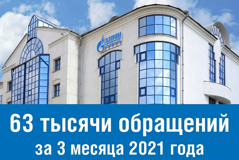 63 тысячи обращений абонентов приняли специалисты «Газпром межрегионгаз Киров» с начала 2021 года