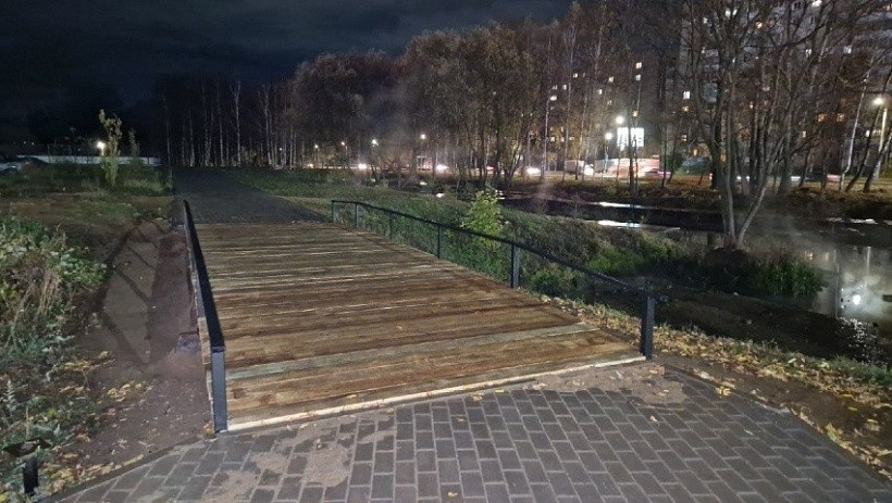 В «Уткин парке» в Кирове появился мост