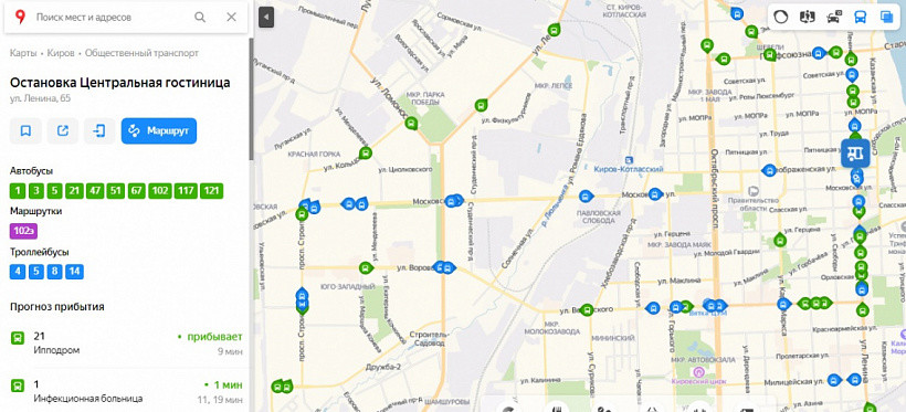 Карта с автобусами онлайн чехов
