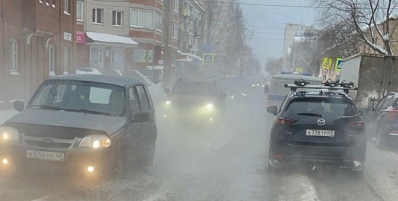 В Кирове затопило Набережную Грина