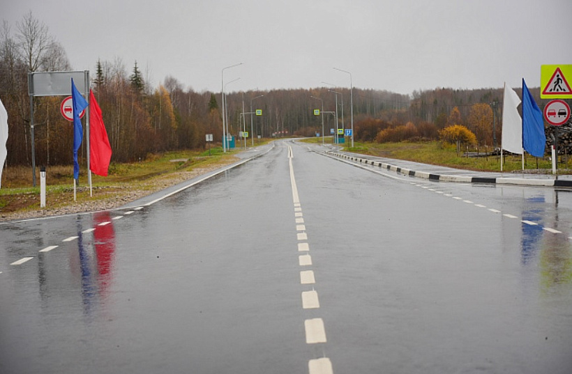 Дорога Вазюк - Опарино полностью заасфальтирована