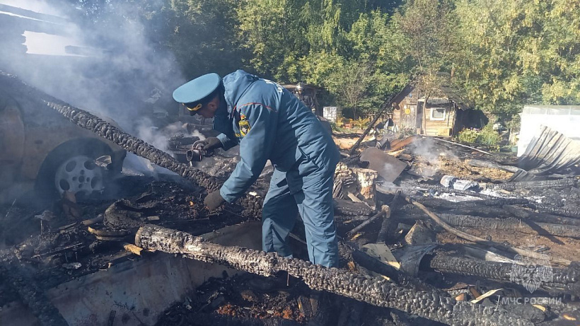В Кирове в крупном пожаре погиб мужчина