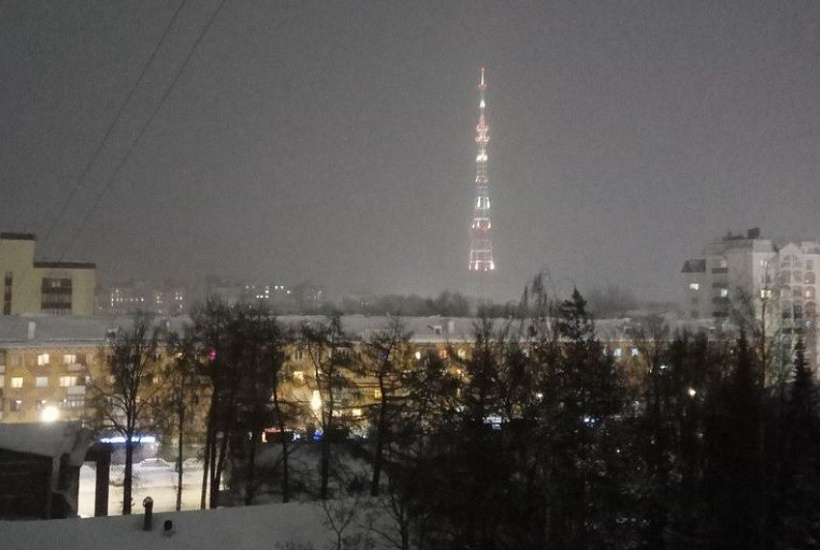 23 февраля на кировской телебашне включат подсветку 