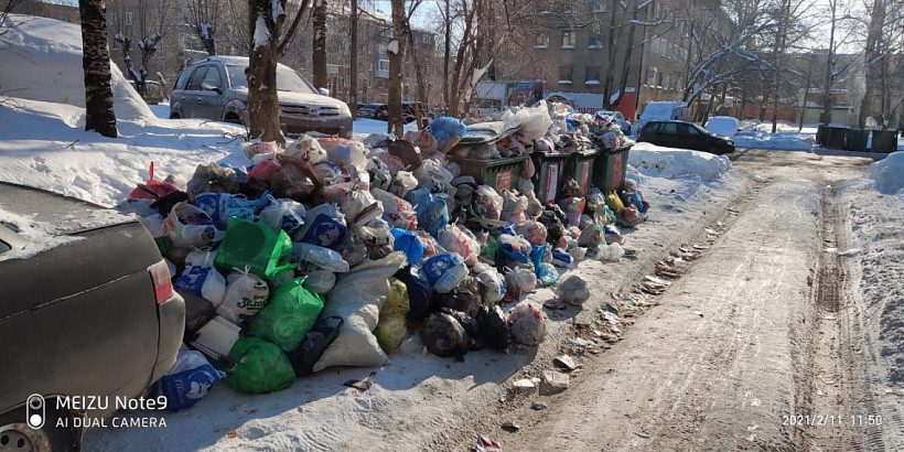 Проблемы с вывозом мусора в Кирове могут длиться еще и весь февраль