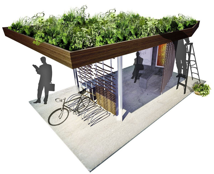 В Кирове появятся остановки с клумбами на крыше