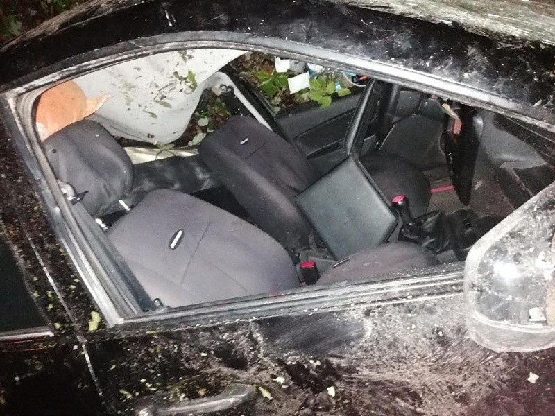 В Кировской области водители двух авто пострадали, вылетев с трассы