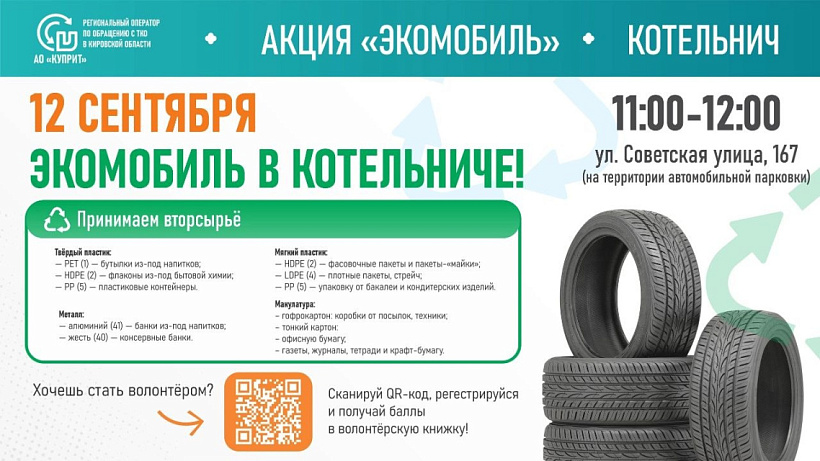 Экомобиль едет в Котельнич