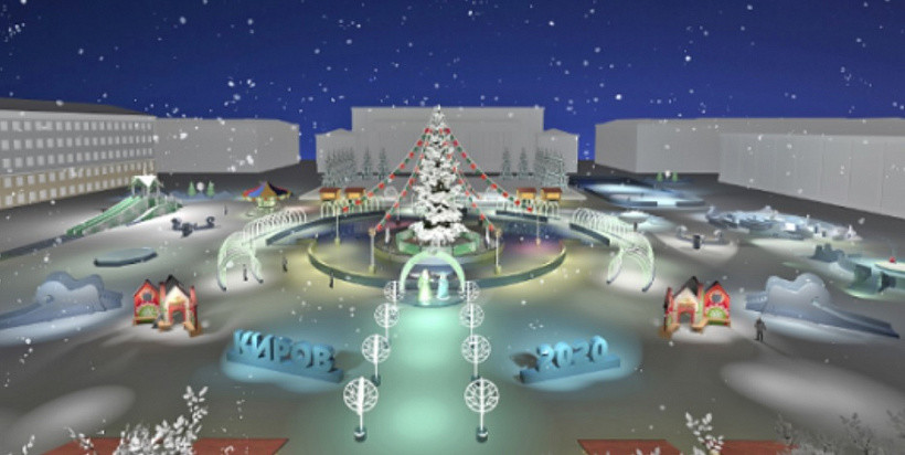 На новогоднее оформление Театральной площади потратят 14 миллионов
