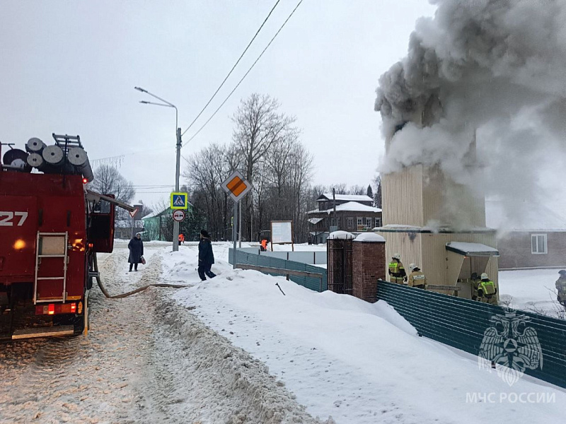 Колокольня церкви сгорела в Богородском