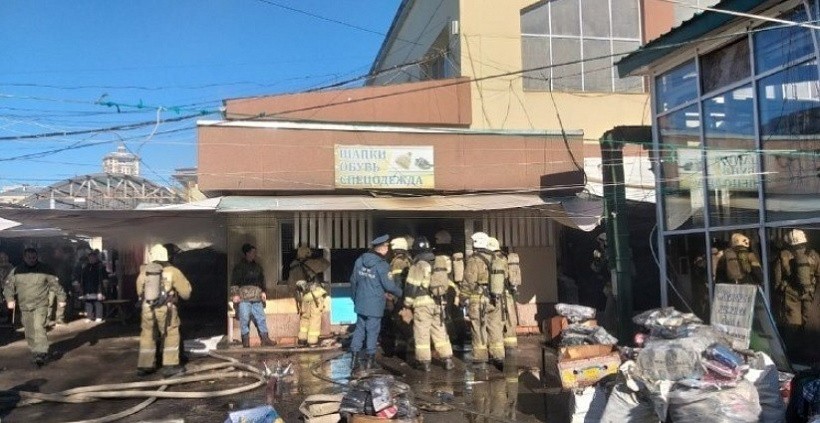 На Центральном рынке в Кирове произошел пожар