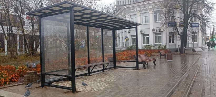 На остановке «Трифонов монастырь» установили павильон