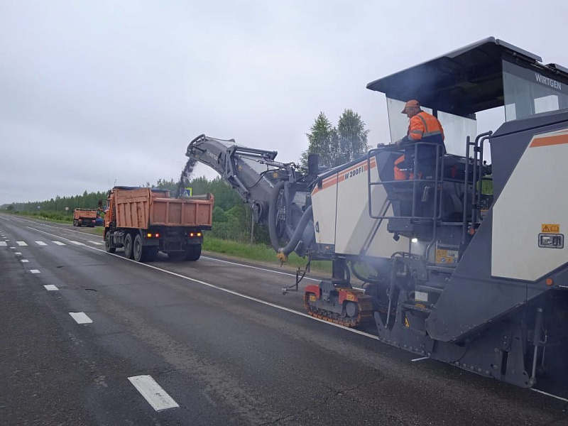 Стартовал ремонт дороги на границе Кировской и Нижегородской областей